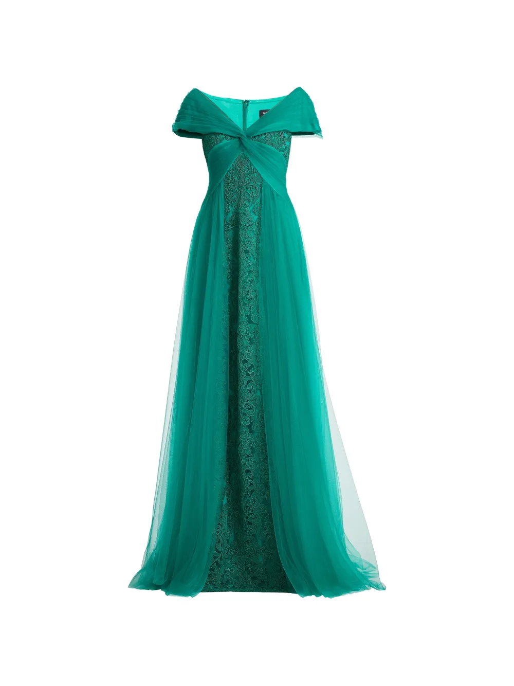 Tadashi Shoji twisted lace maxi dress - Green