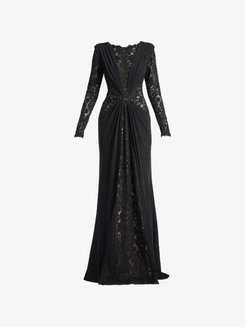 Tadashi Shoji lace long-sleeves maxi dress