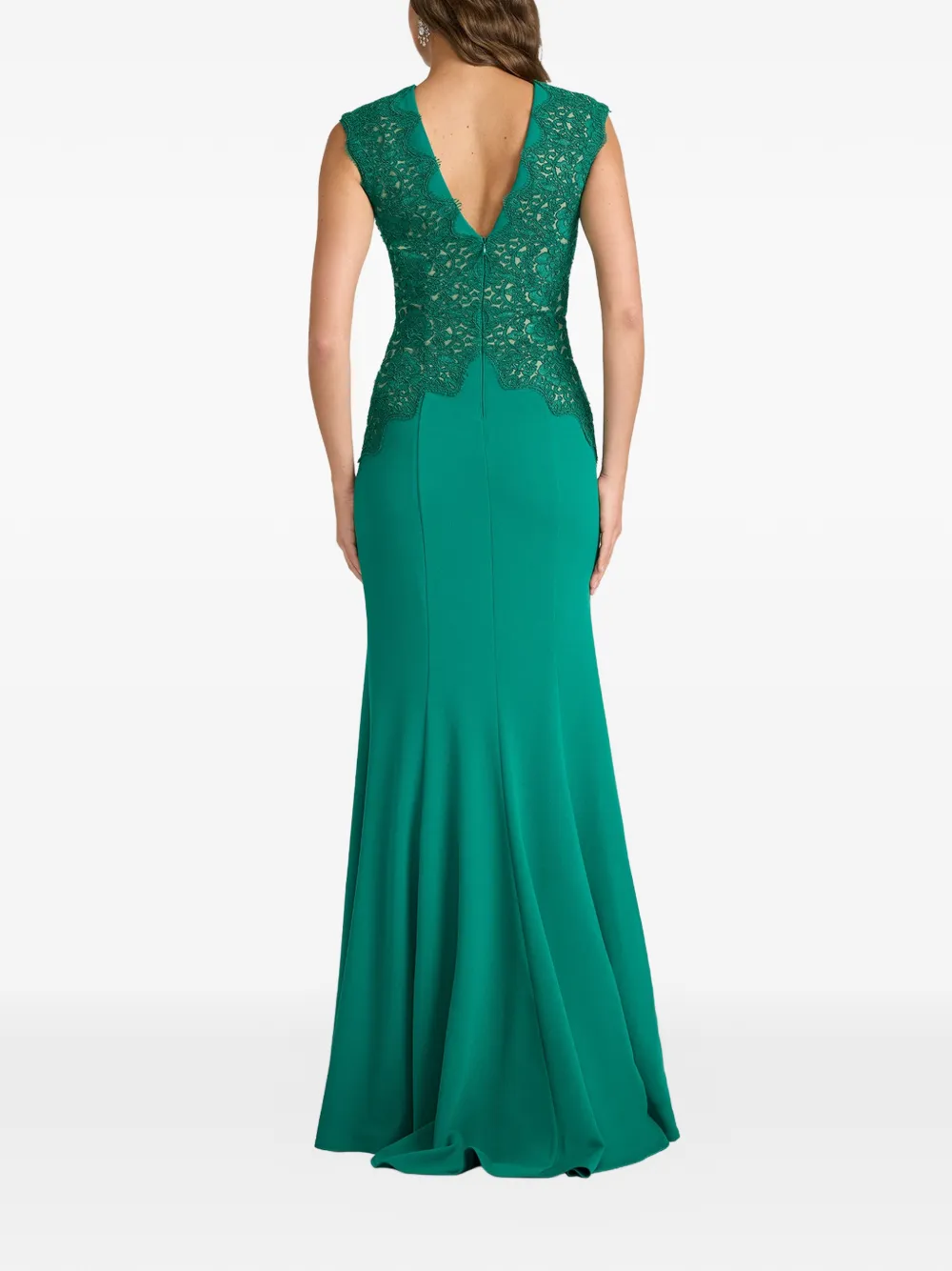 Tadashi Shoji Maxi-jurk met kanten details Groen