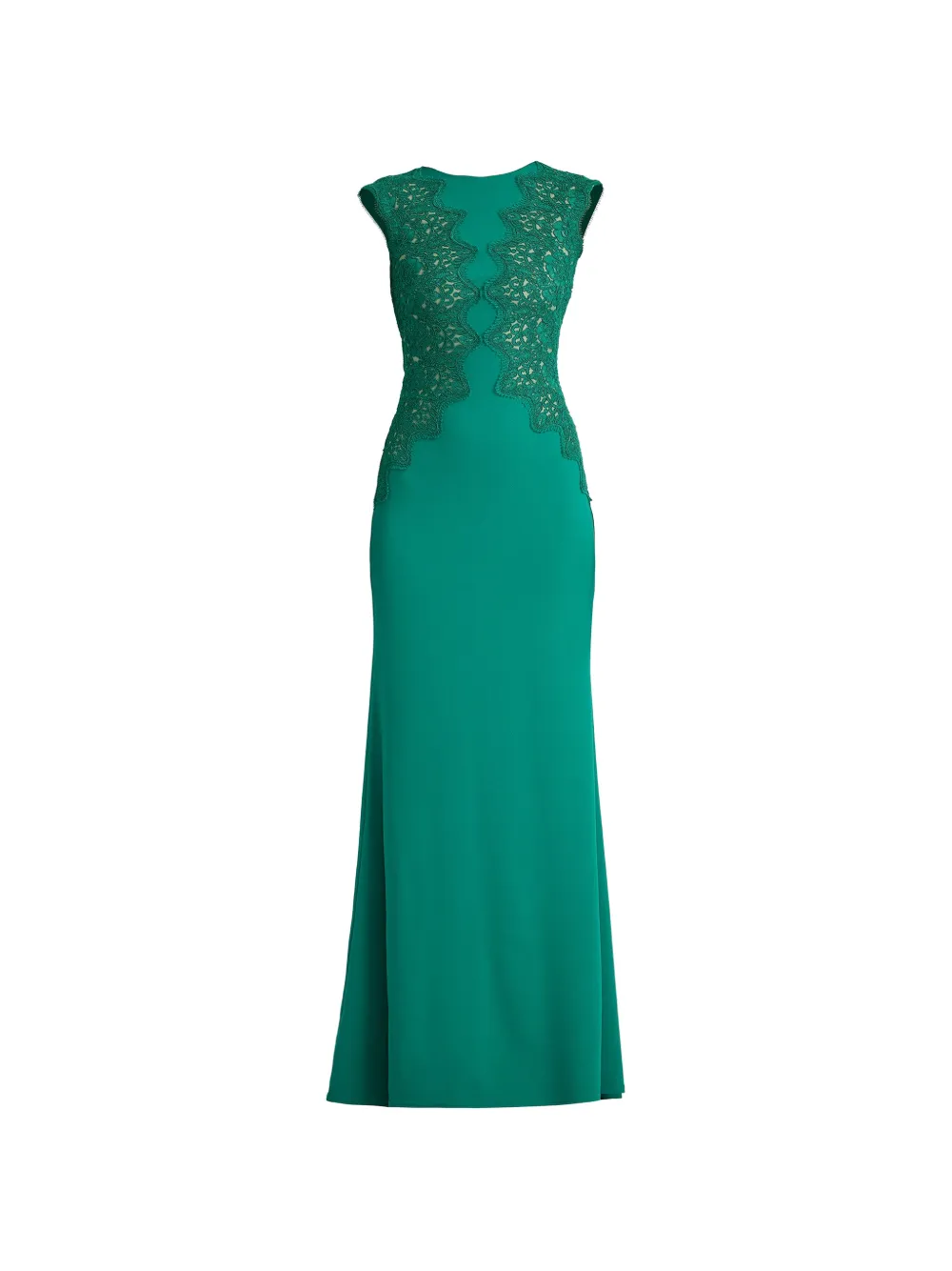 Tadashi Shoji lace-details maxi dress - Green