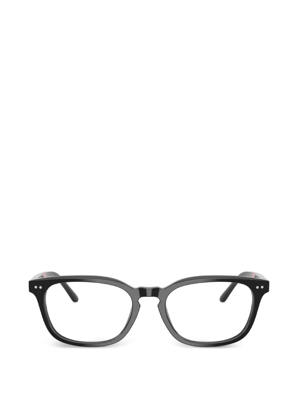 POLO RALPH LAUREN EYEWEAR shiny rectangle glasses · 53
