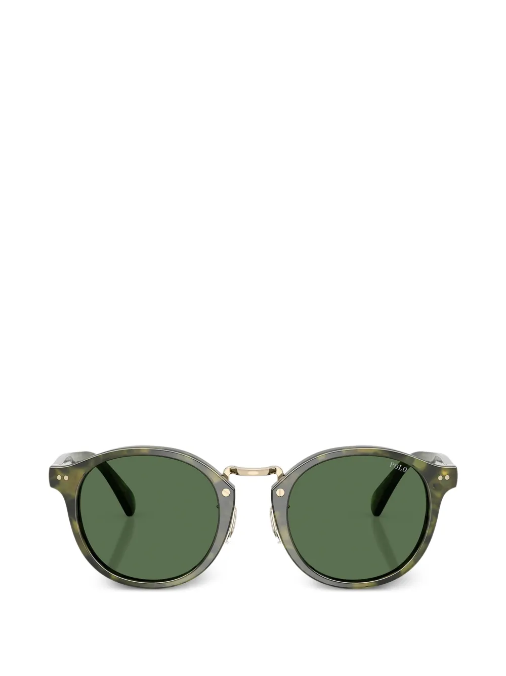 Polo Ralph Lauren Heritage Sonnenbrille mit rundem Gestell - Grün