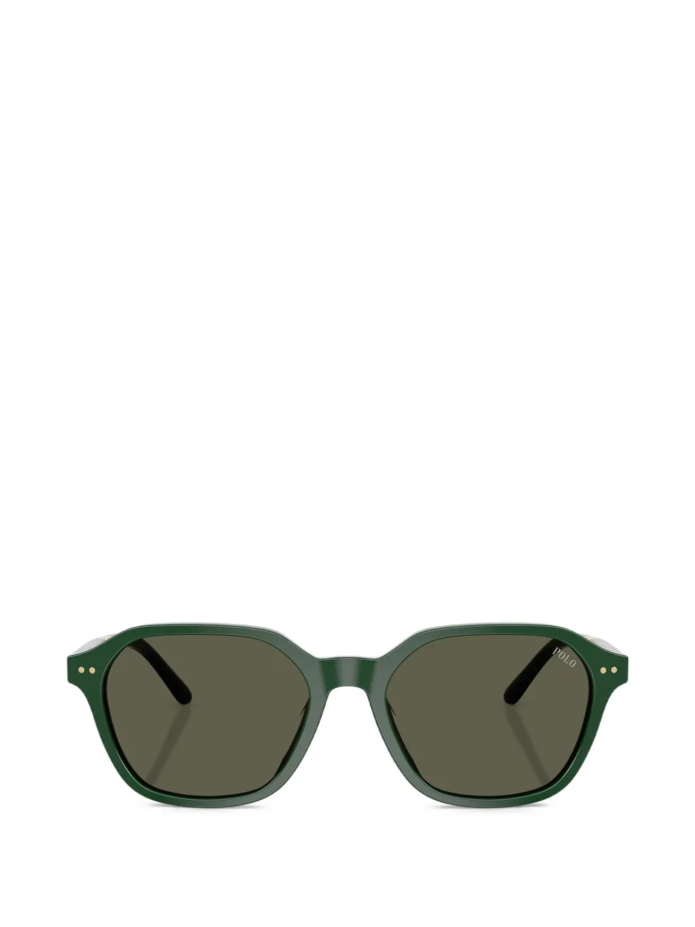 POLO RALPH LAUREN EYEWEAR Zonnebril met geometrisch montuur Groen