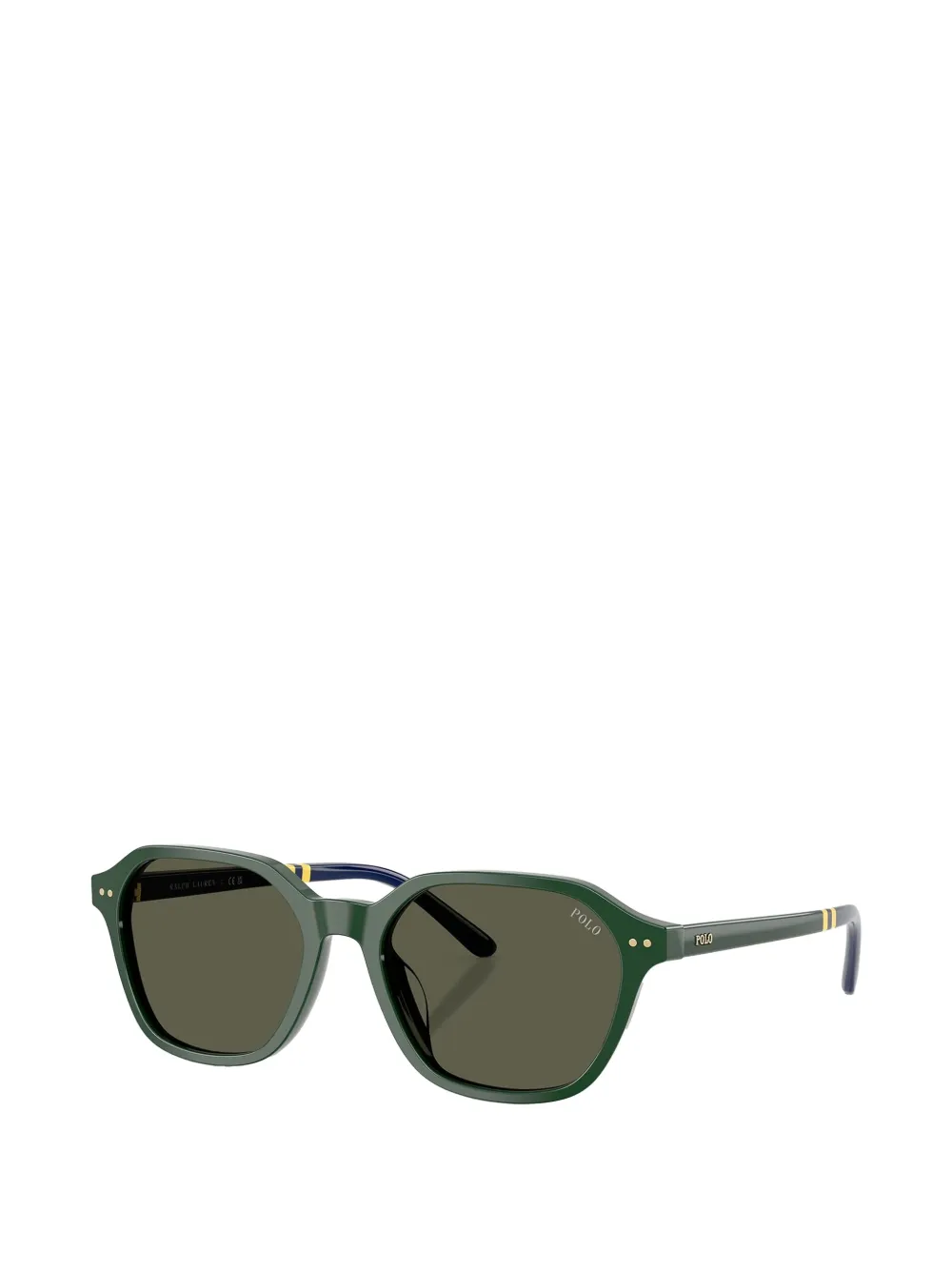 POLO RALPH LAUREN EYEWEAR Zonnebril met geometrisch montuur Groen