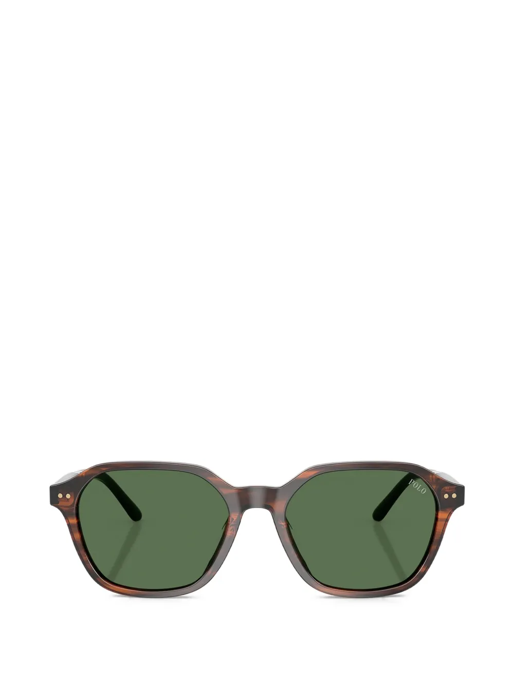 POLO RALPH LAUREN EYEWEAR striped geometric sunglasses