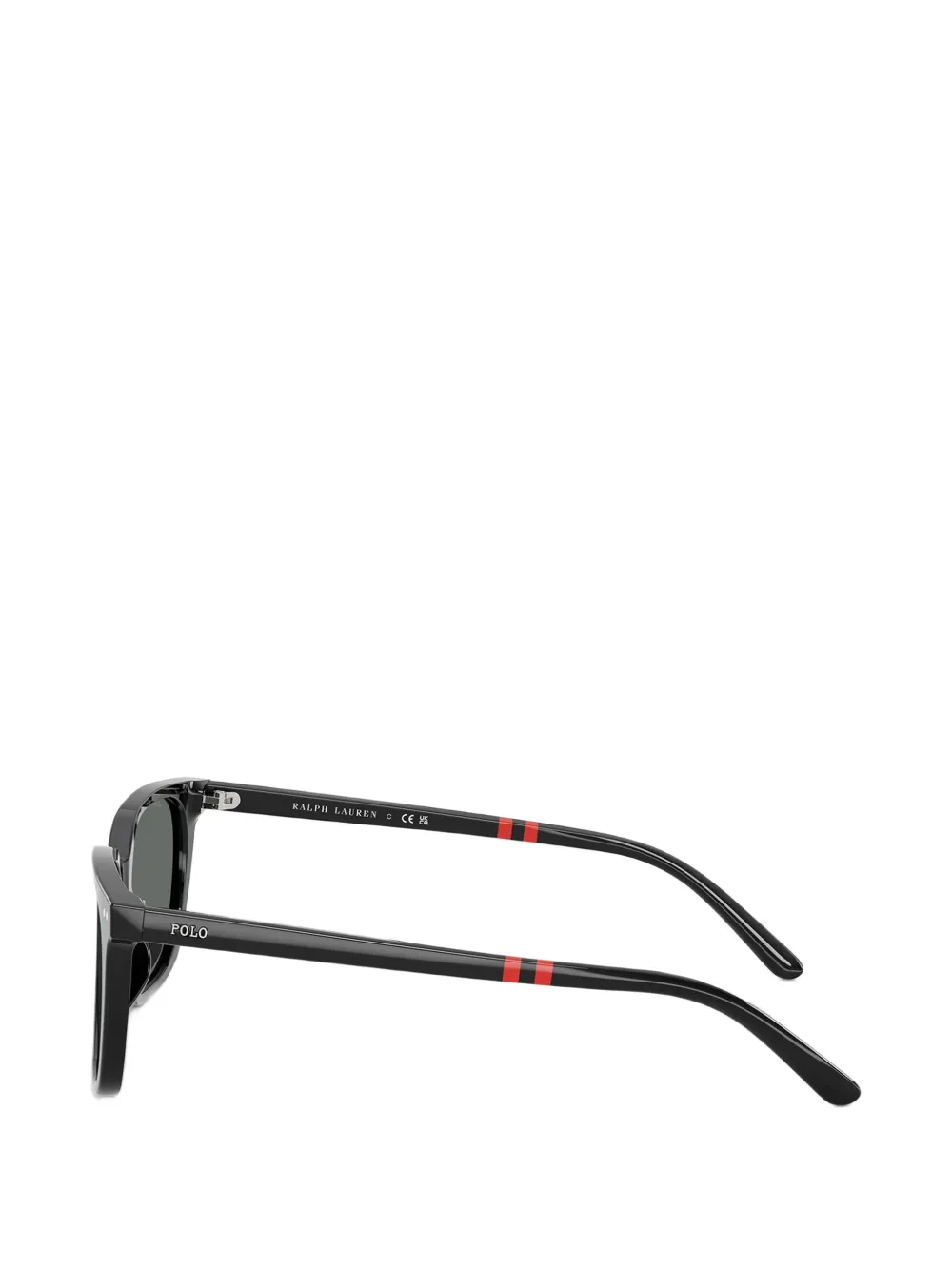 POLO RALPH LAUREN EYEWEAR Zonnebril met vierkant montuur Zwart