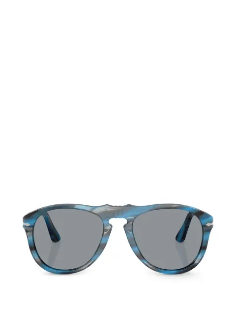 Persol  striped browline sunglasses