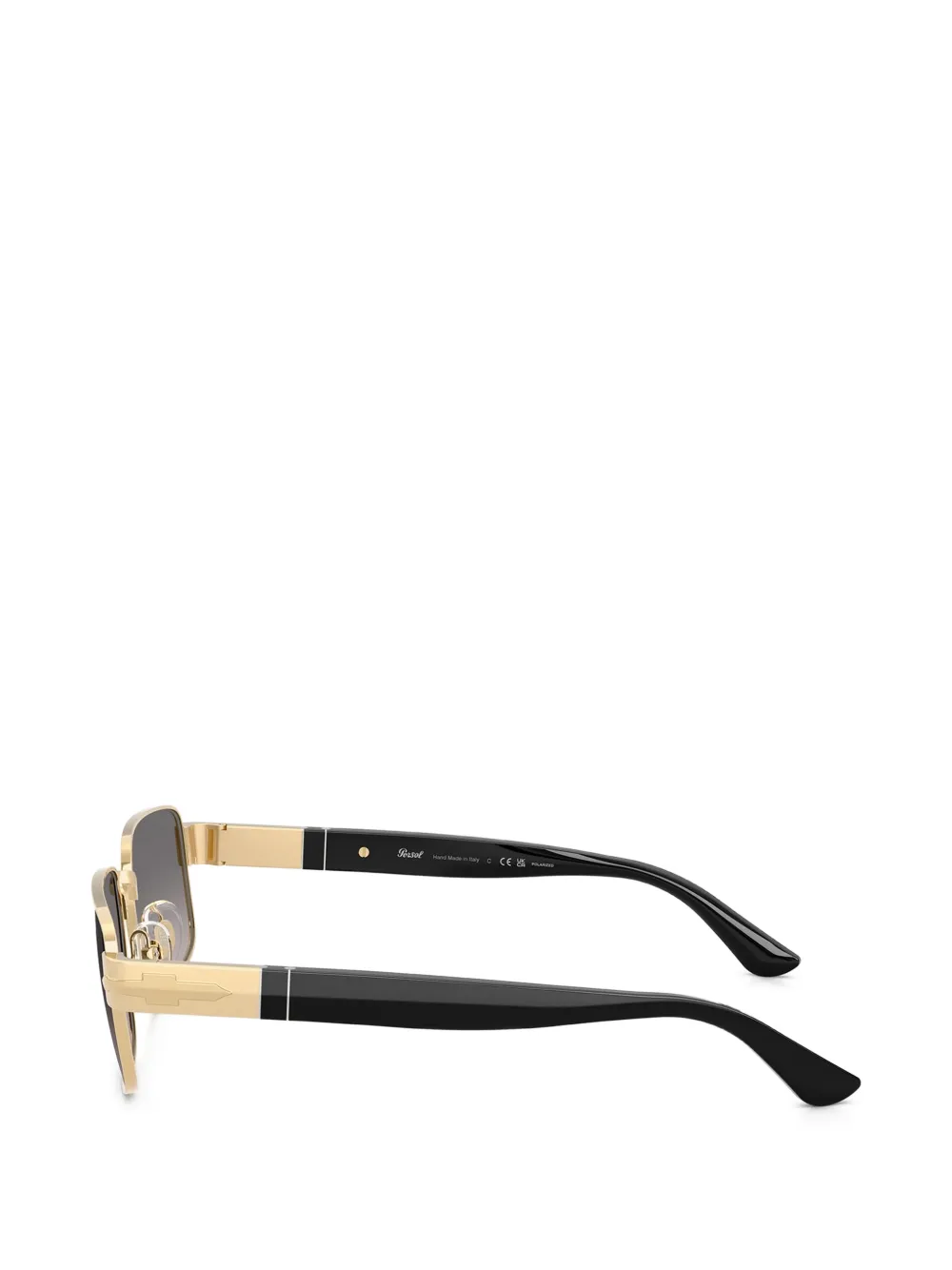 Persol Zonnebril met rechthoekig montuur Goud