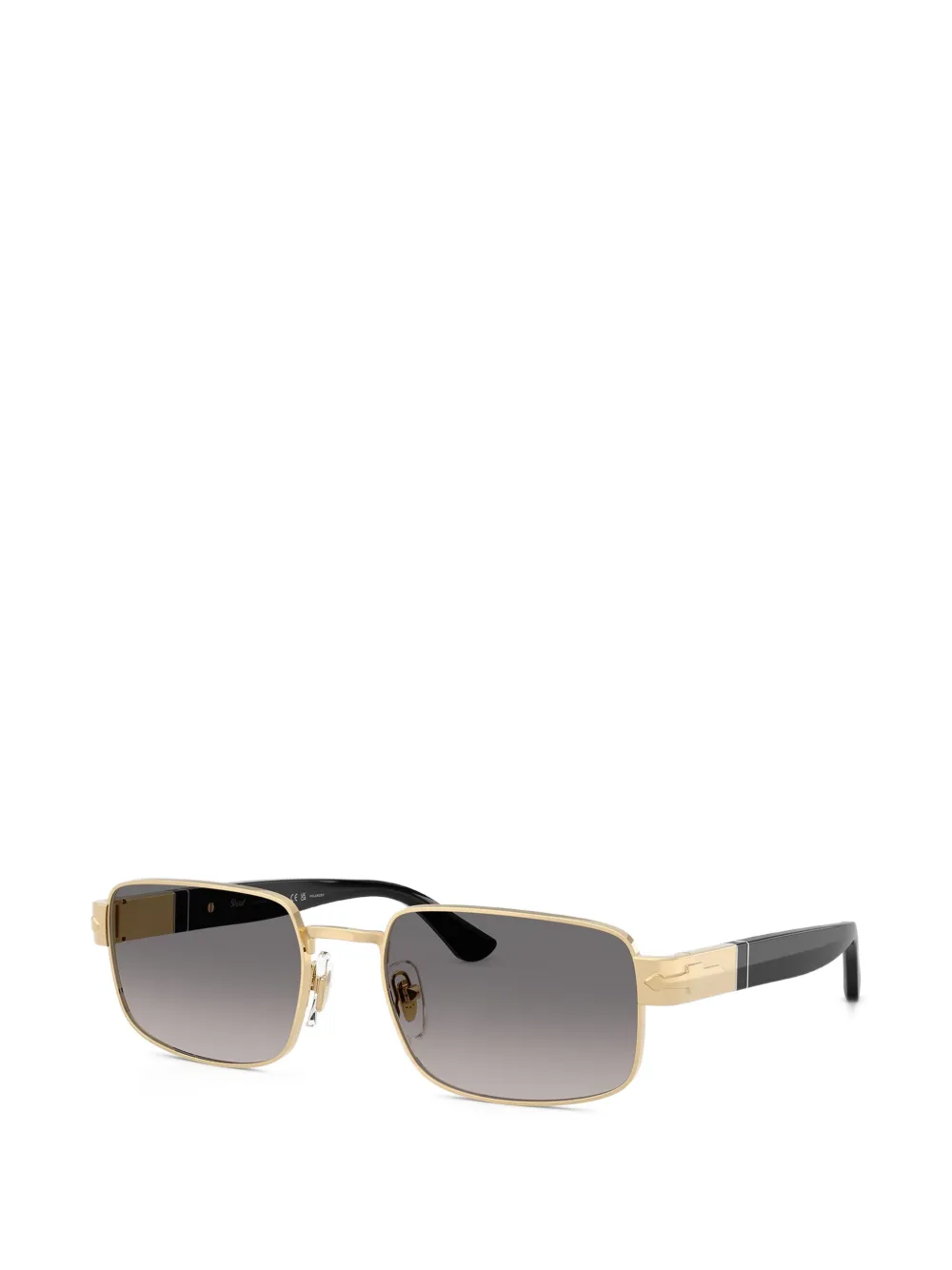Persol Zonnebril met rechthoekig montuur Goud
