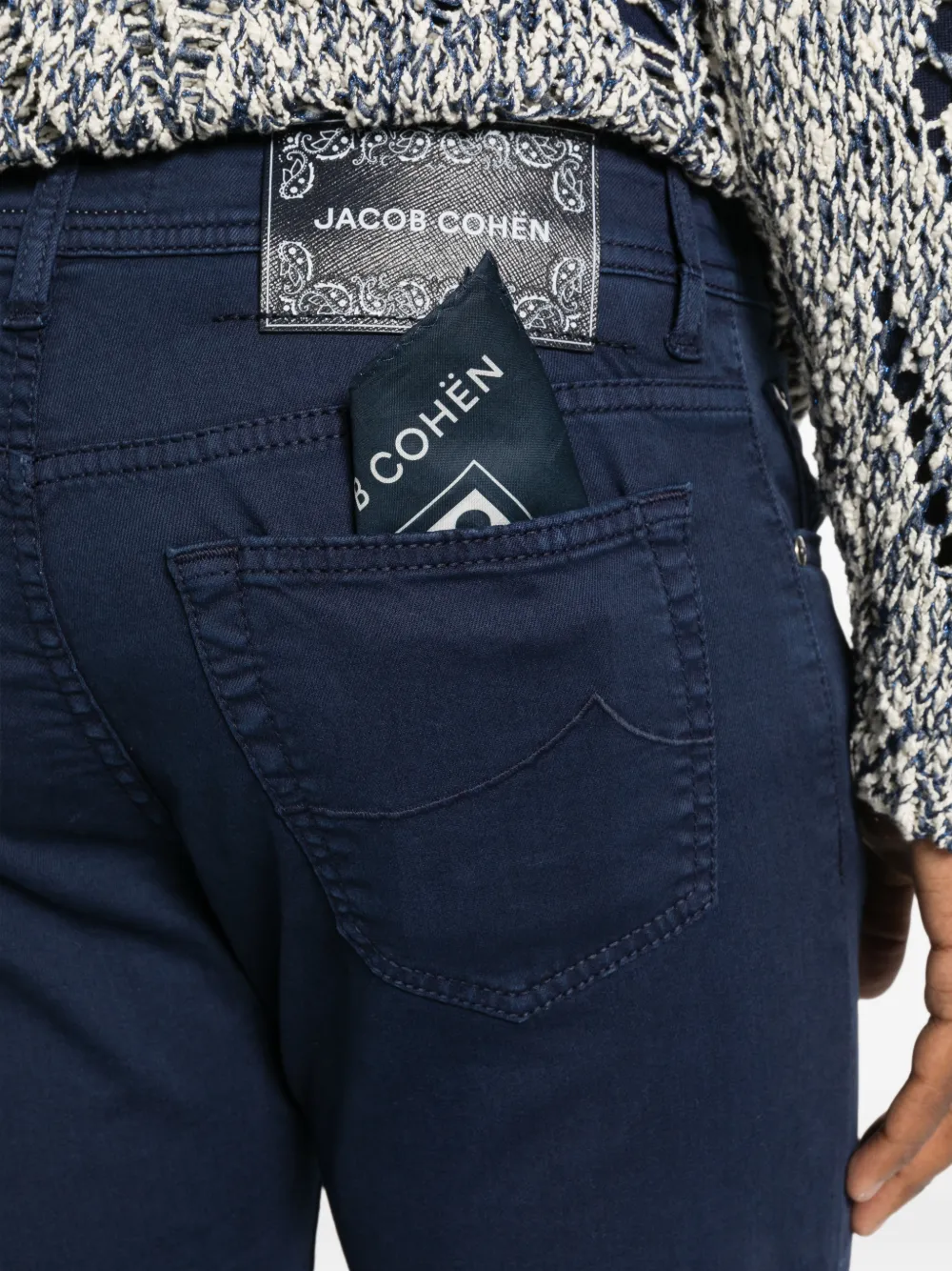 Jacob Cohën Brad straight broek met vijf zakken Blauw