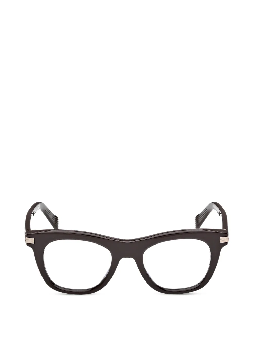 Zegna square-frame glasses - Braun