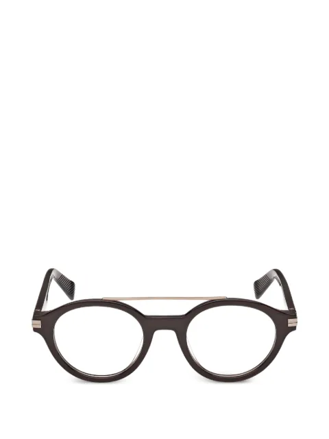 Zegna round-frame glasses