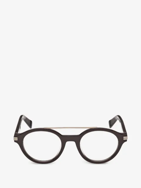 Zegna round-frame glasses