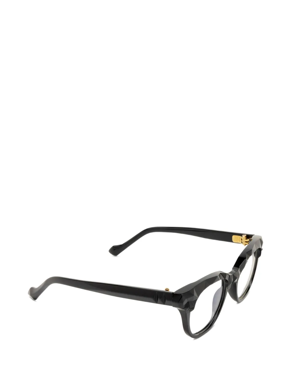 Yohji Yamamoto Bril met cat-eye montuur Zwart