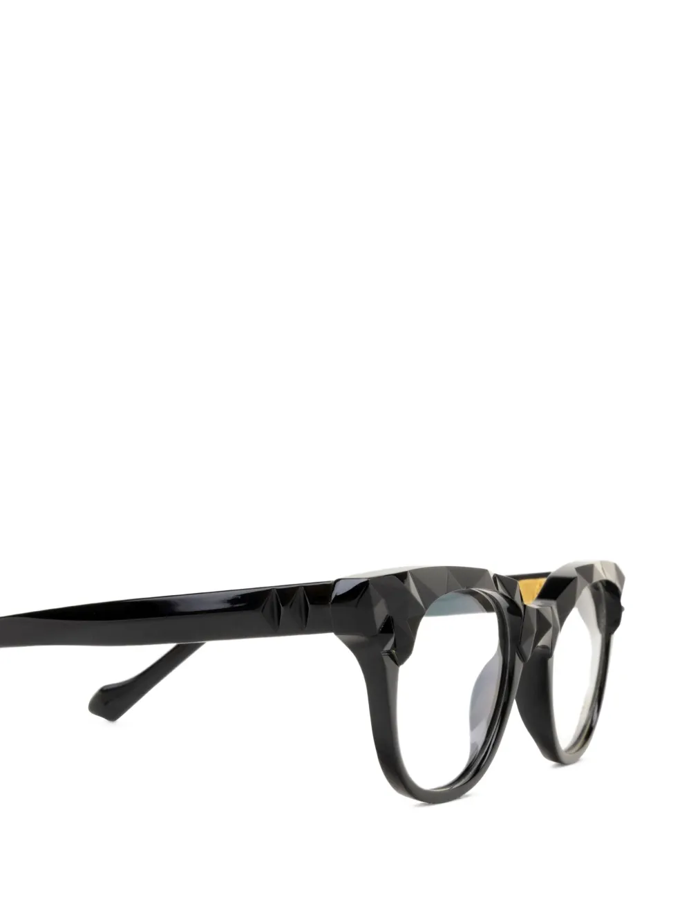 Yohji Yamamoto Bril met cat-eye montuur Zwart