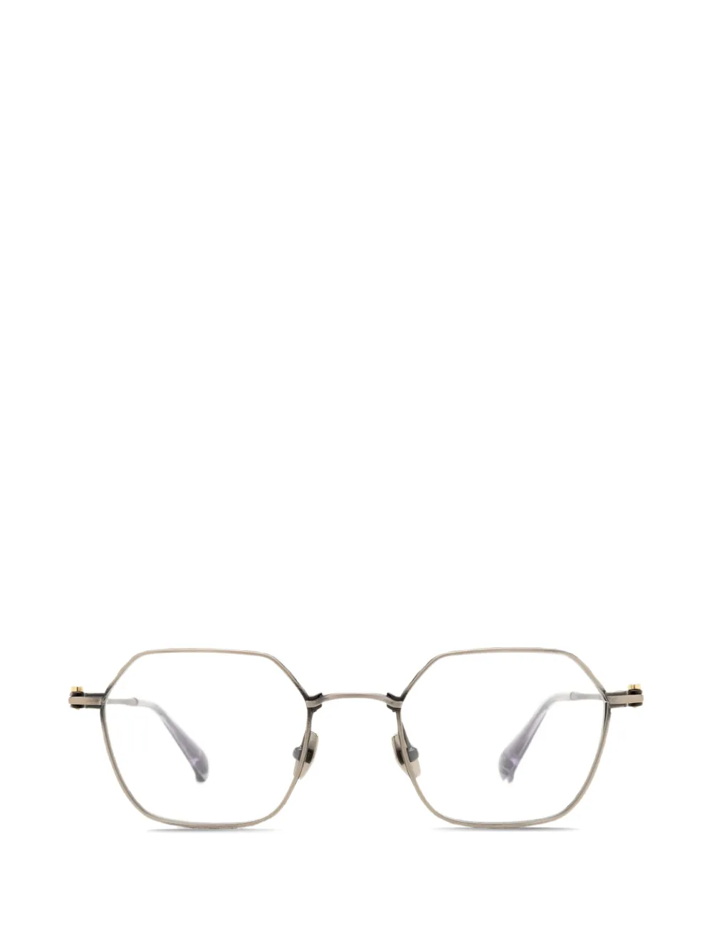 Yohji Yamamoto geometric-frame glasses - Grigio