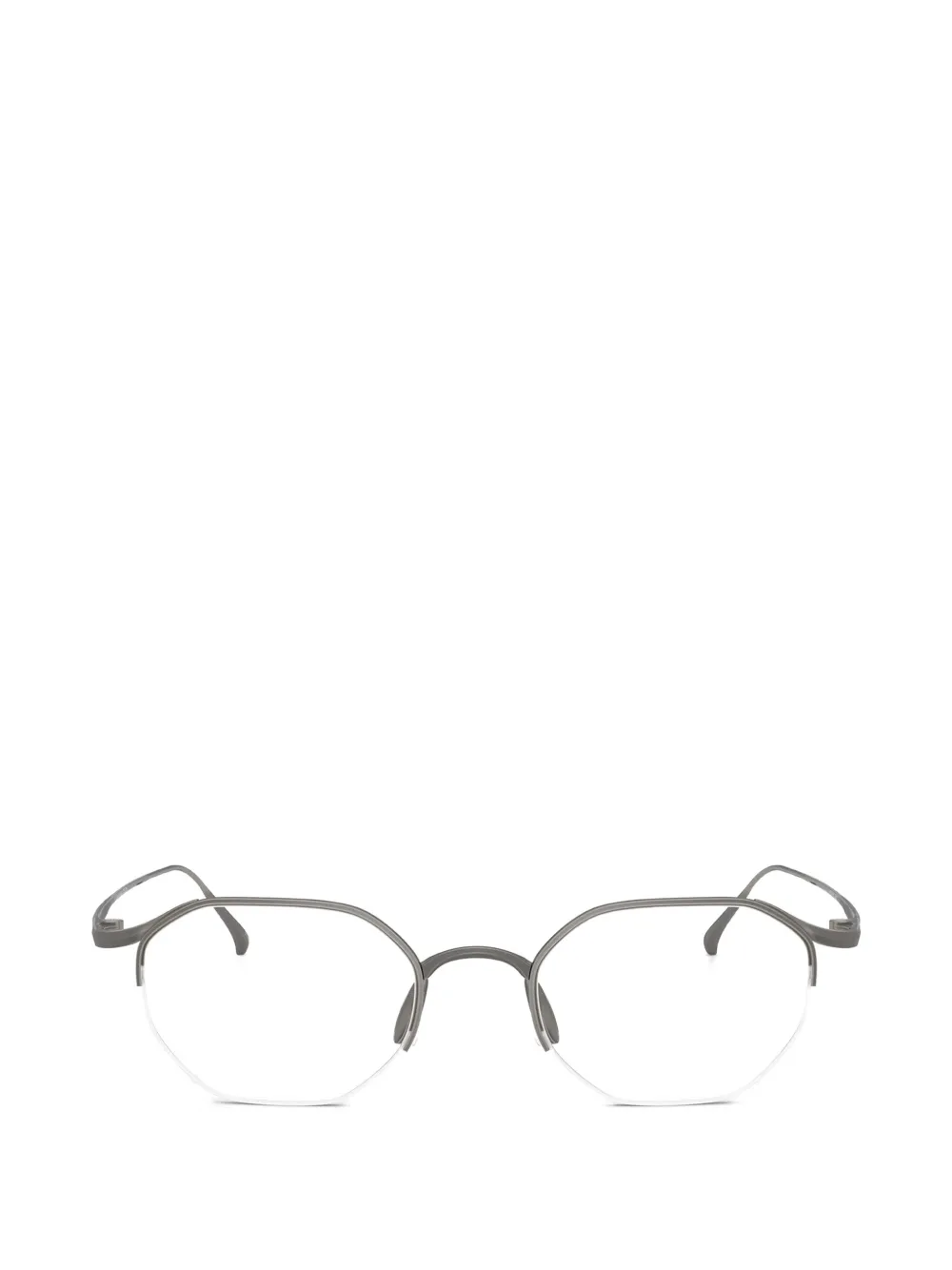 Giorgio Armani geometric-frame glasses - Grau