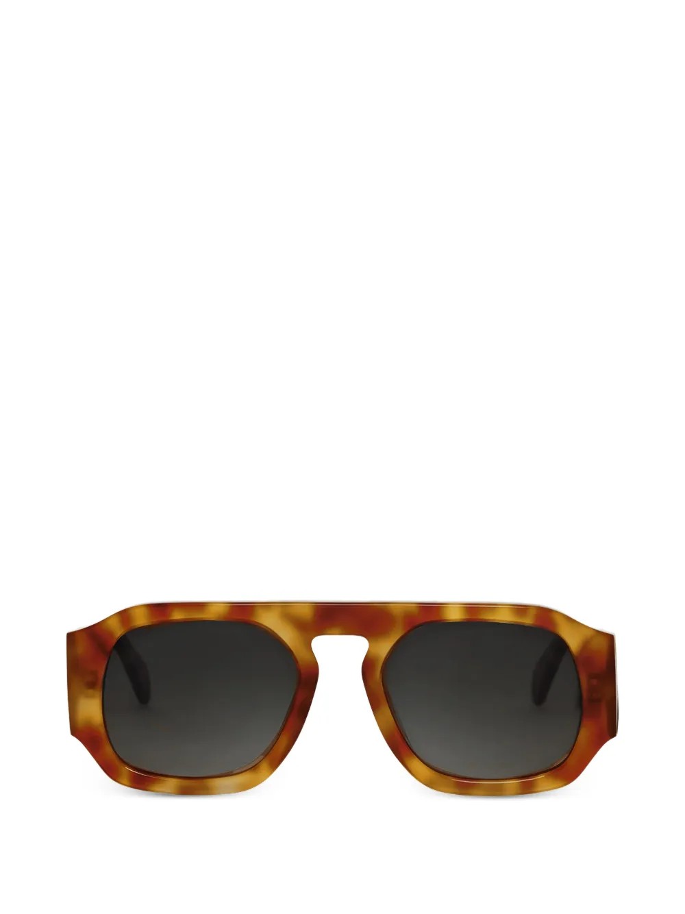 ANINE BING Preston geometric-frame sunglasses - Marrone