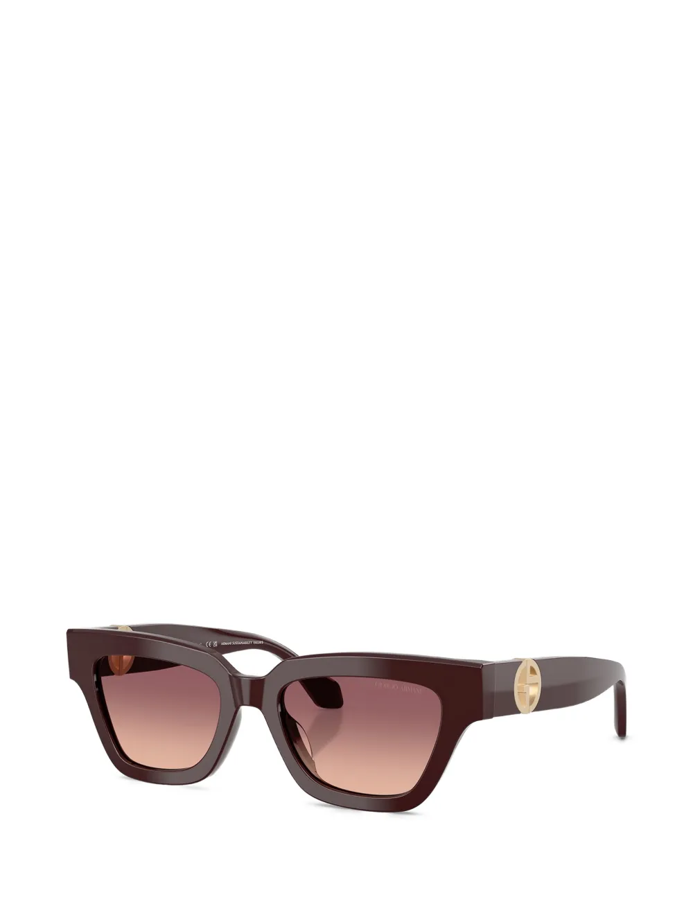 Giorgio Armani Zonnebril met cat-eye montuur Bruin