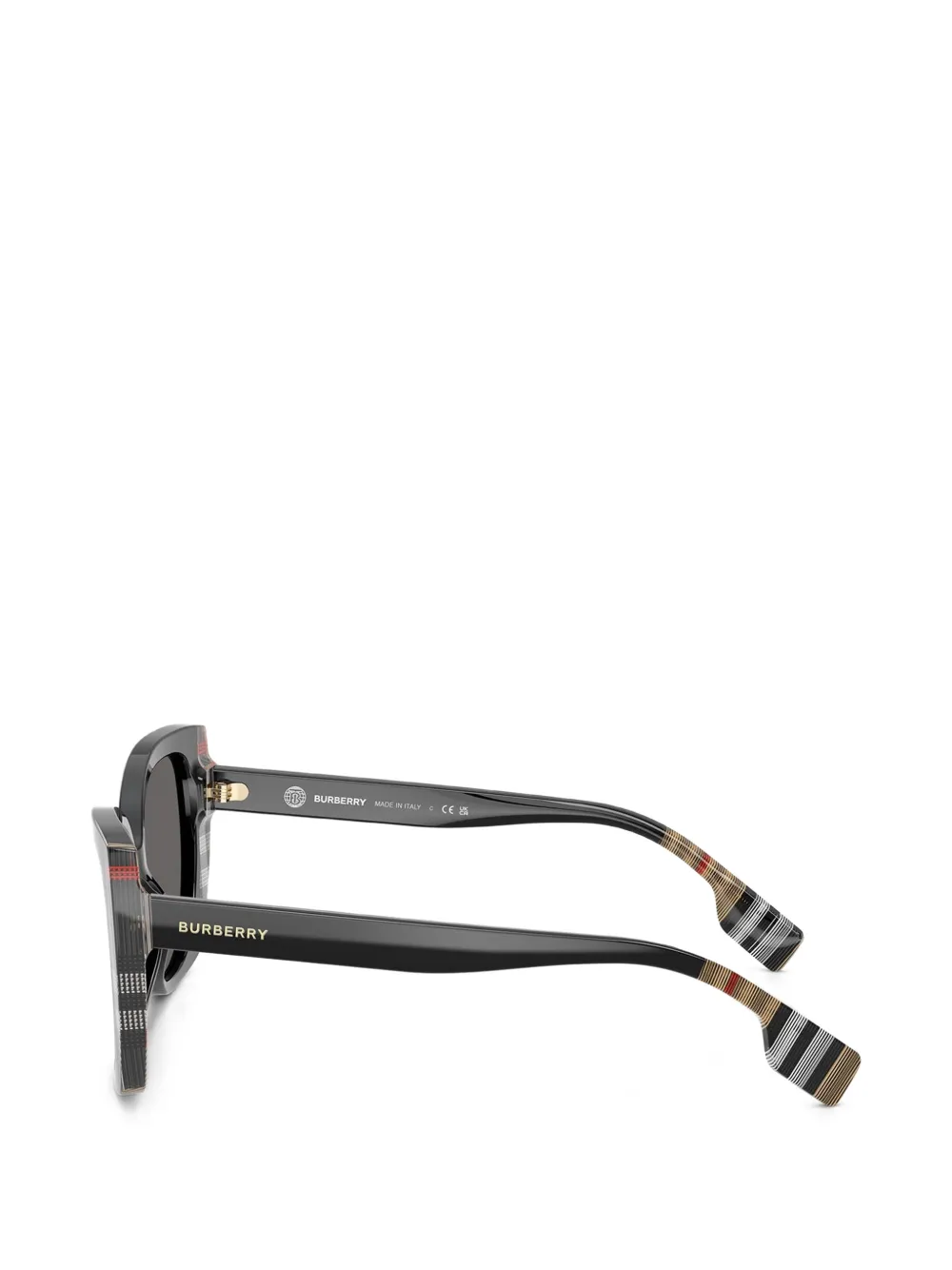 Burberry Eyewear Meryl geruite cat-eye zonnebril Zwart
