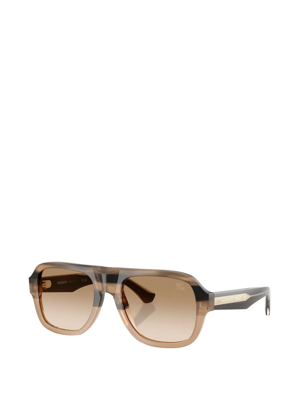Burberry Eyewear Zonnebril met vierkant montuur Bruin