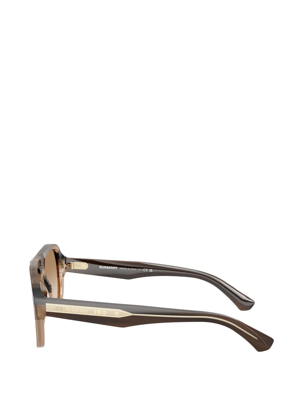 Burberry Eyewear Zonnebril met vierkant montuur Bruin