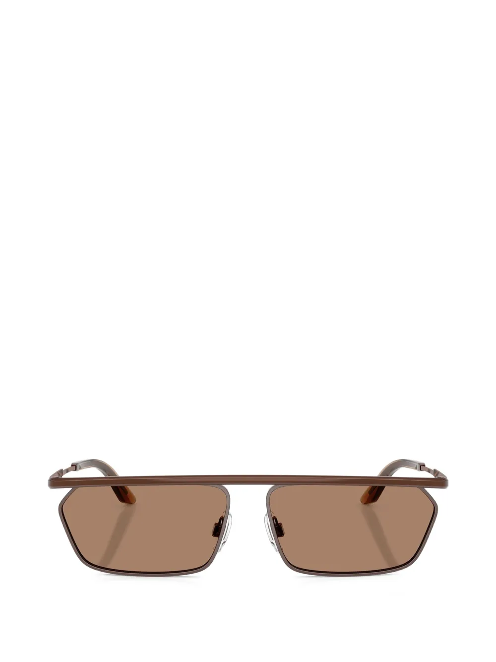 Dolce & Gabbana Rectangle Frame Sunglasses In Yellow