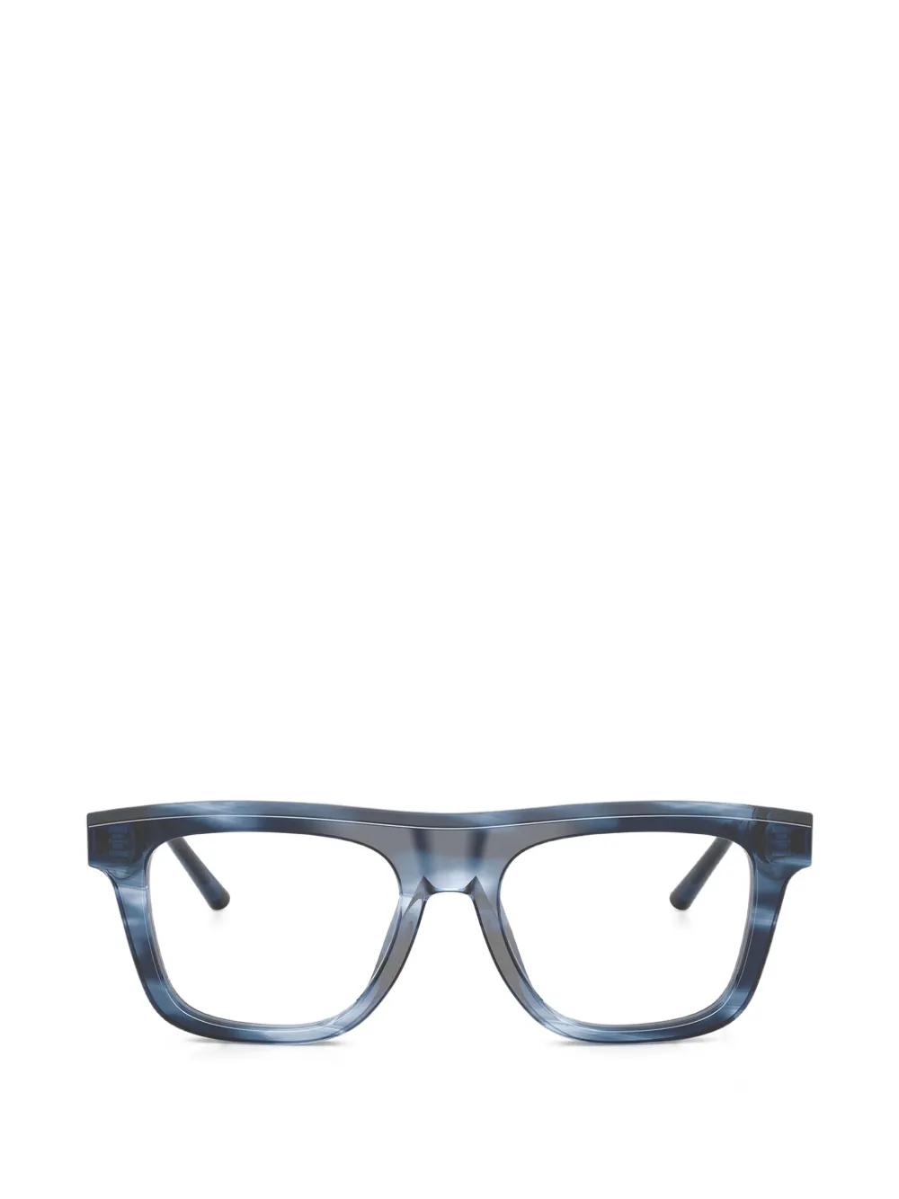 Dolce & Gabbana Eyewear Occhiali squadrati a righe - Blu