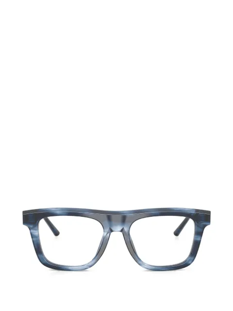 Dolce & Gabbana Eyewear lentes con armazón cuadrada y motivo de rayas