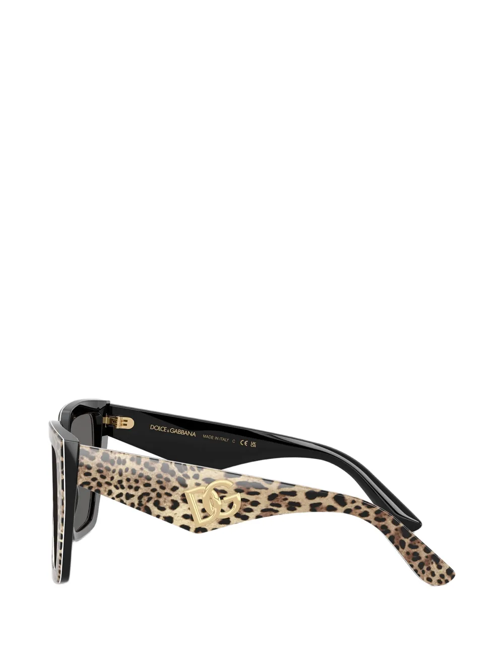 Dolce & Gabbana Eyewear Zonnebril met luipaardprint Beige