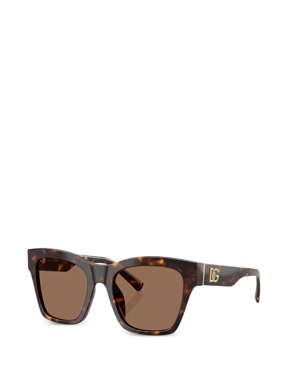Dolce & Gabbana Eyewear Zonnebril met vierkant montuur Bruin