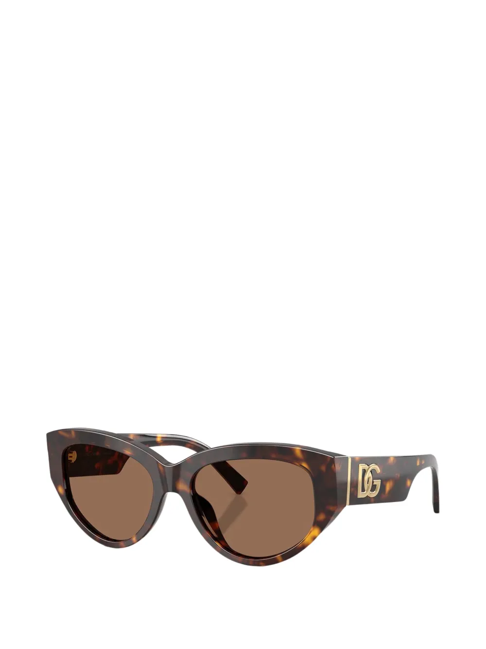 Dolce & Gabbana Eyewear Havana bril met cat-eye montuur Bruin