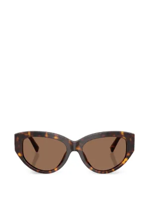 Dolce & Gabbana Eyewear ロゴ サングラス | ブラウン | FARFETCH JP