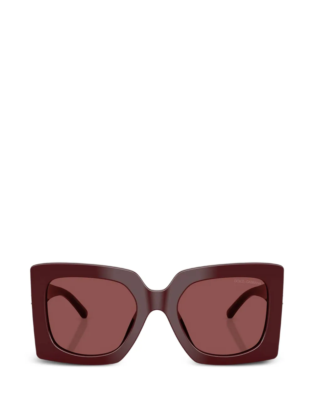 Dolce & Gabbana Occhiali da sole squadrati - Rosso