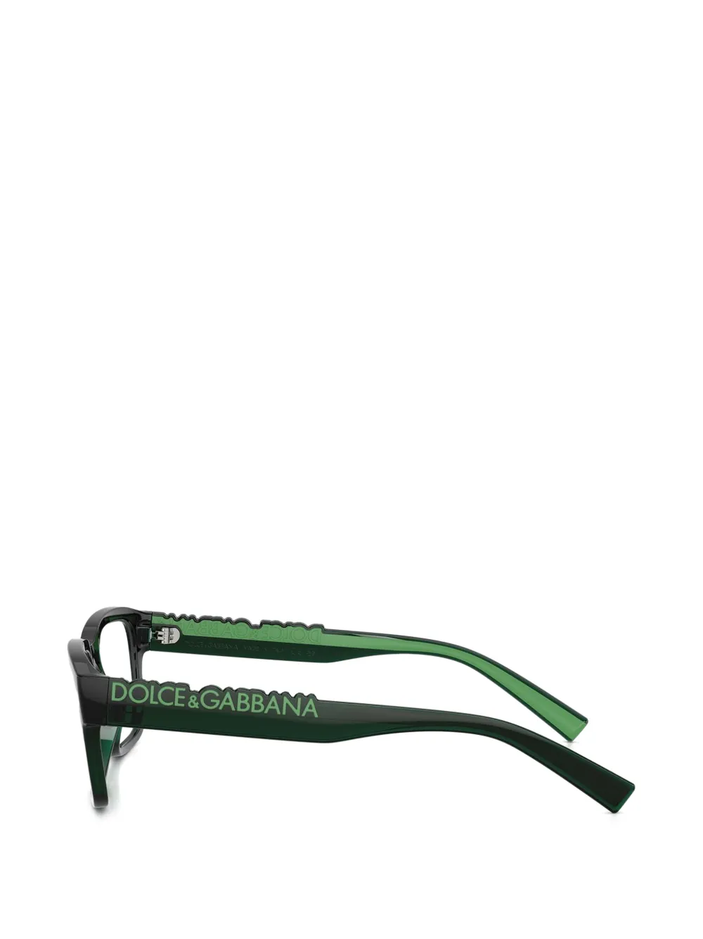 Dolce & Gabbana Eyewear Bril met rechthoekig montuur Groen