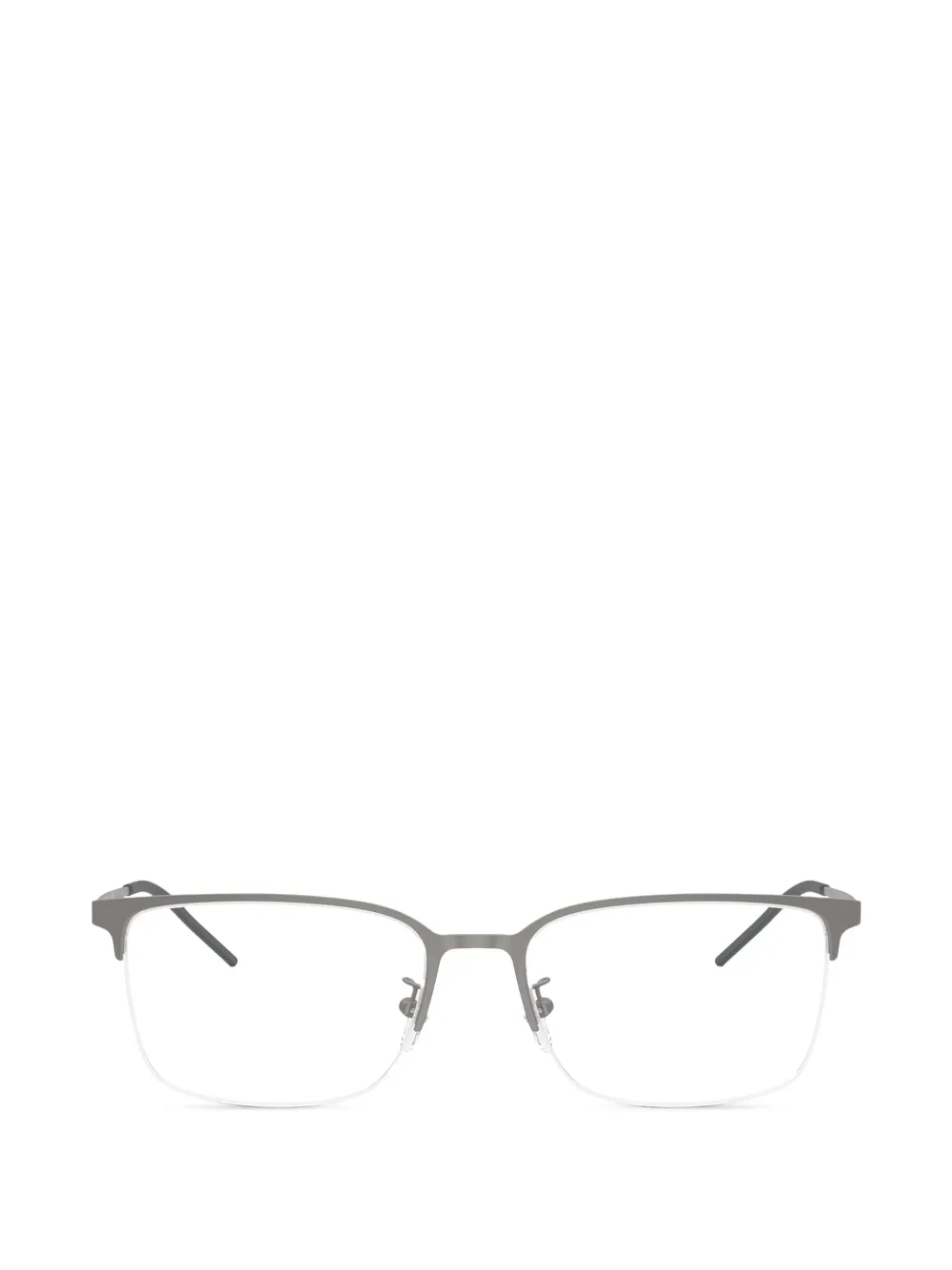 Emporio Armani rectangle-frame glasses - Grigio