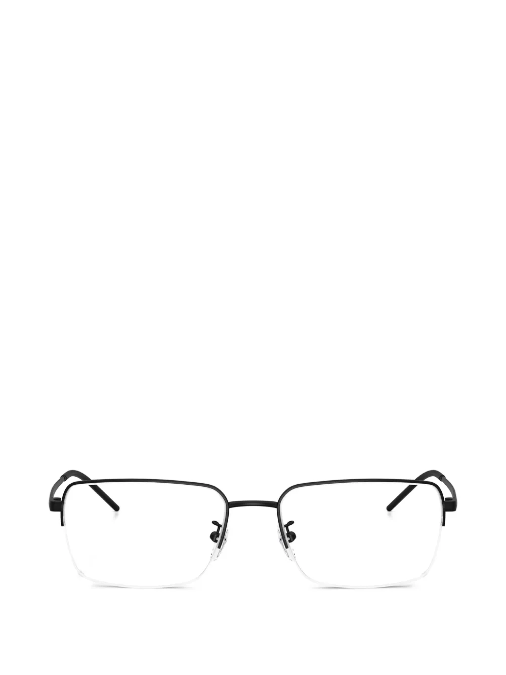 Emporio Armani rectangle-frame glasses - Nero