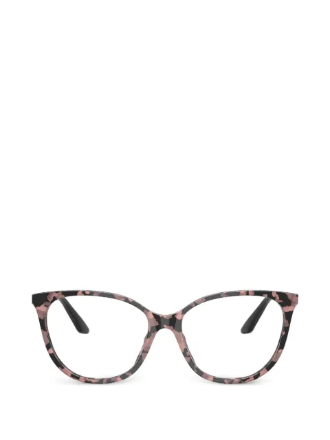 Emporio Armani geometric frame glasses