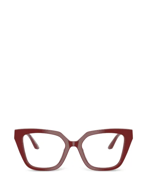 Emporio Armani logo geometric glasses