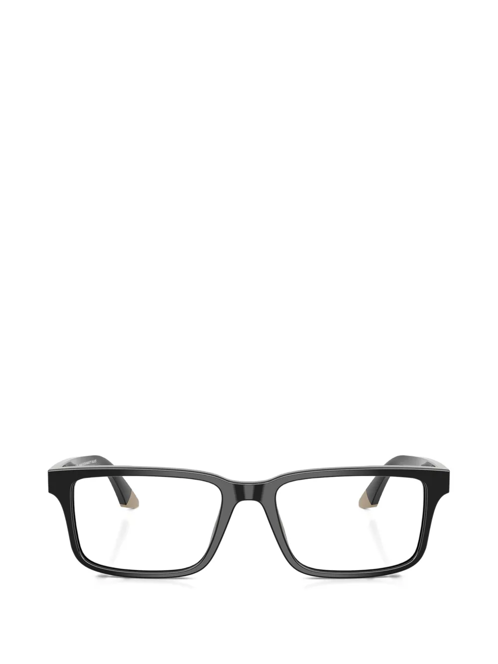 Emporio Armani rectangle frame glasses - Nero