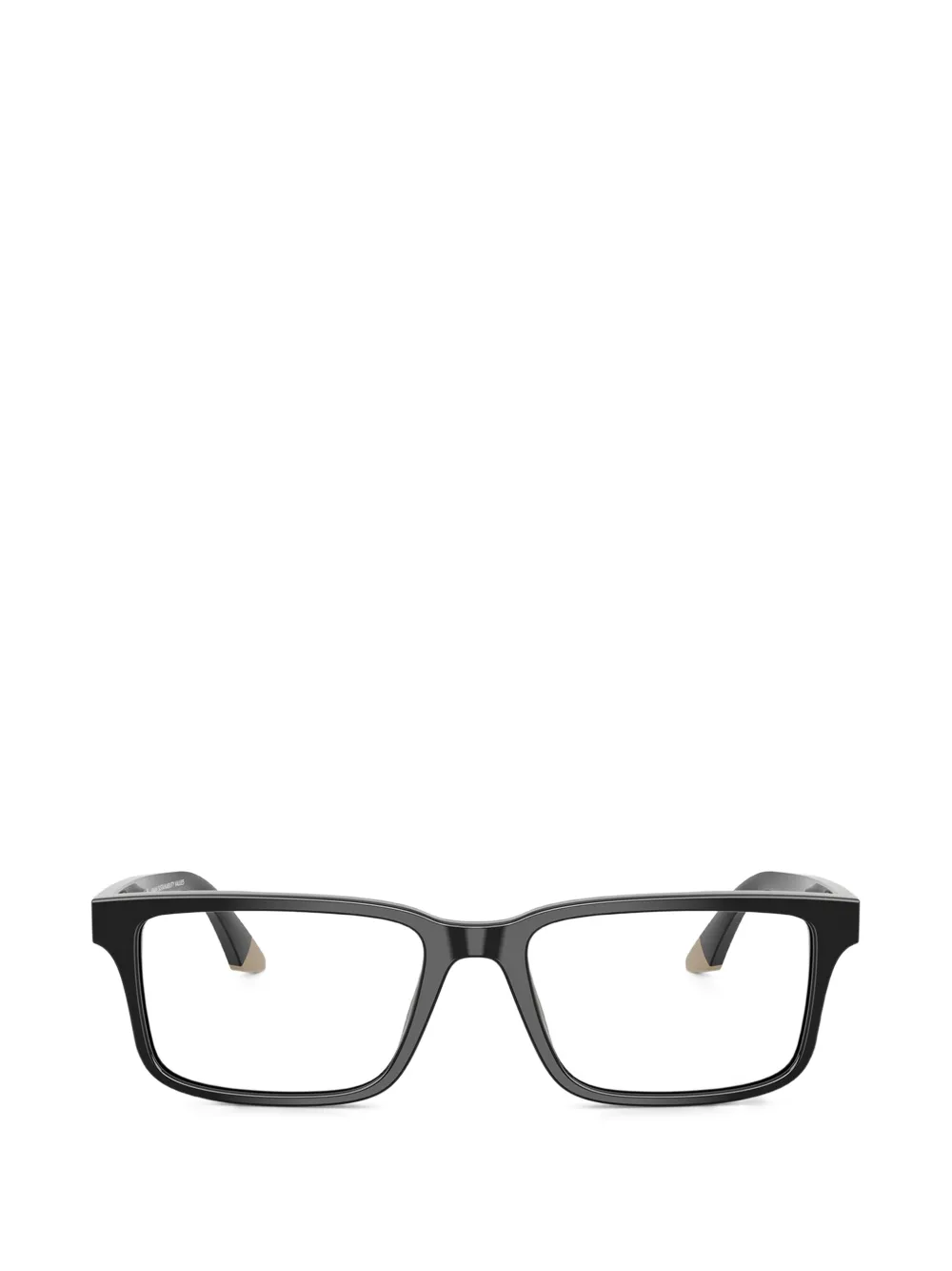 Emporio Armani rectangle frame glasses - Nero