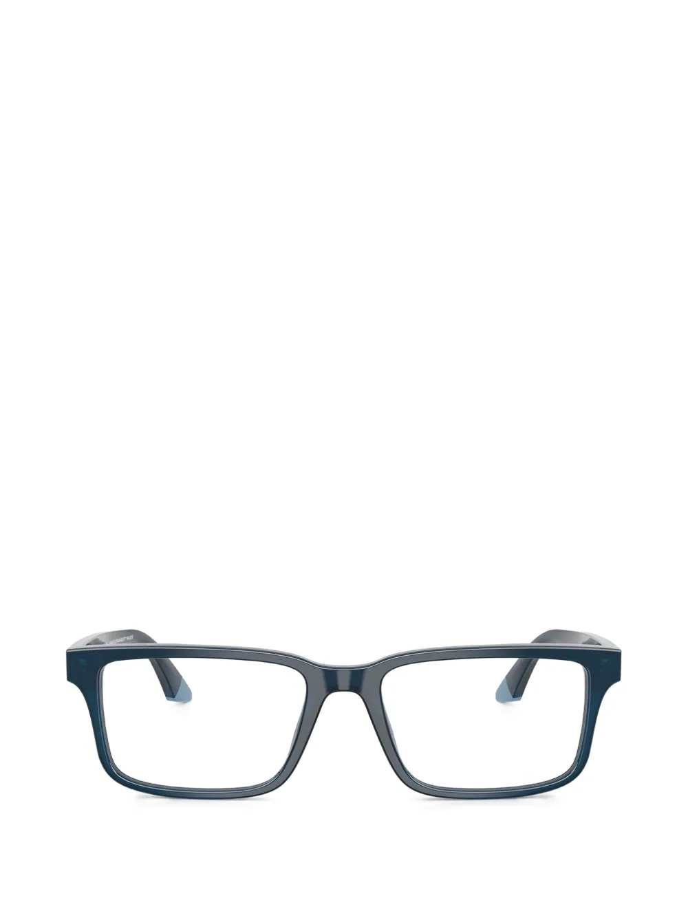 Emporio Armani rectangle frame glasses - Blu
