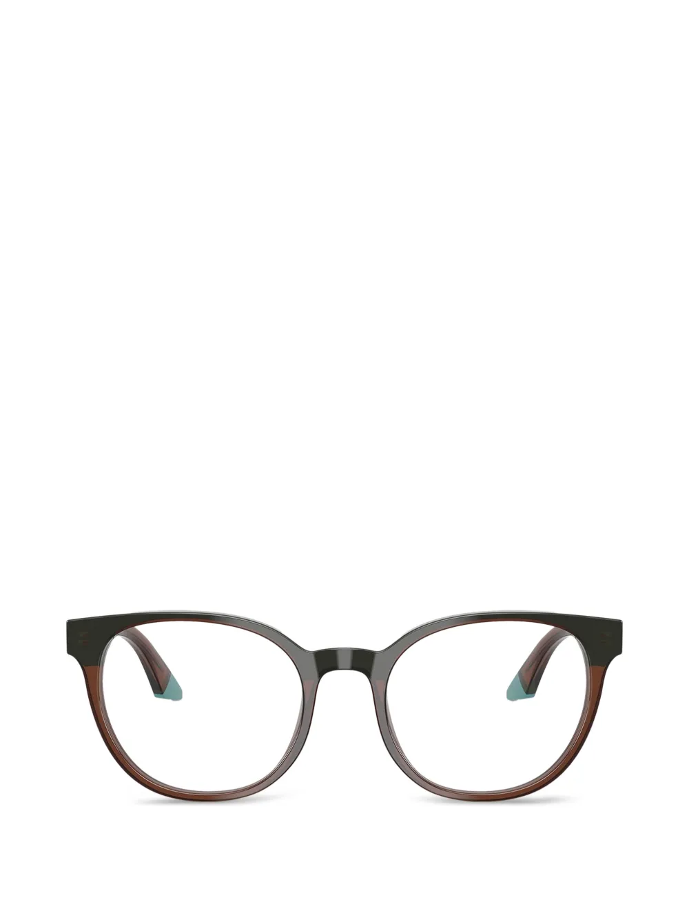 Emporio Armani transparent round-frame glasses · 52