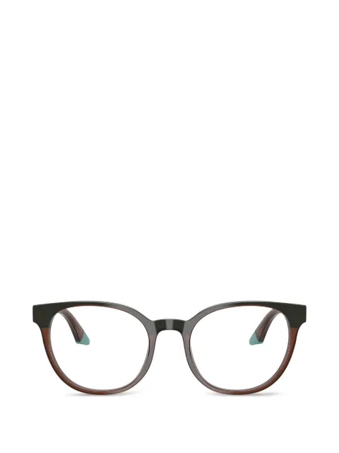 Emporio Armani transparent round-frame glasses