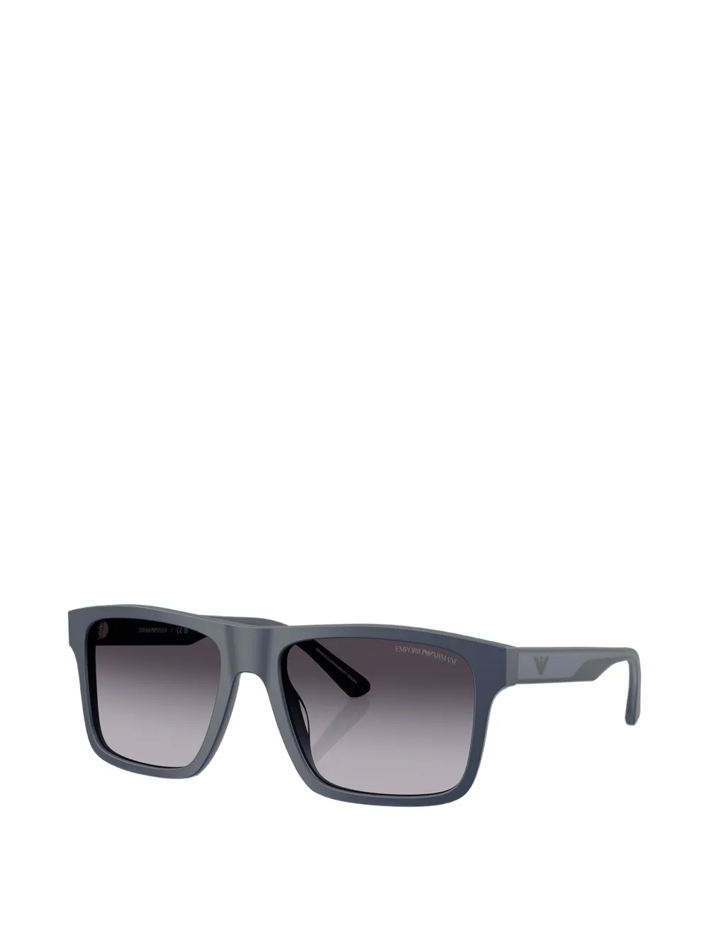 Emporio Armani Zonnebril met mat vierkant montuur Grijs