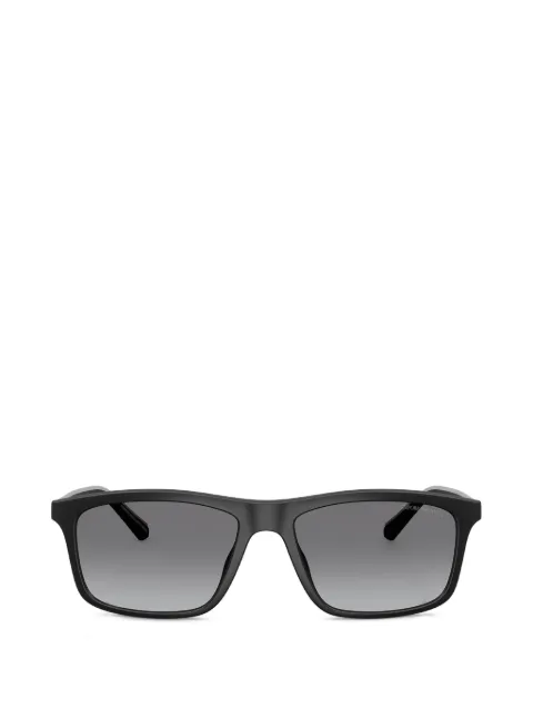 Emporio Armani matte rectangle sunglasses