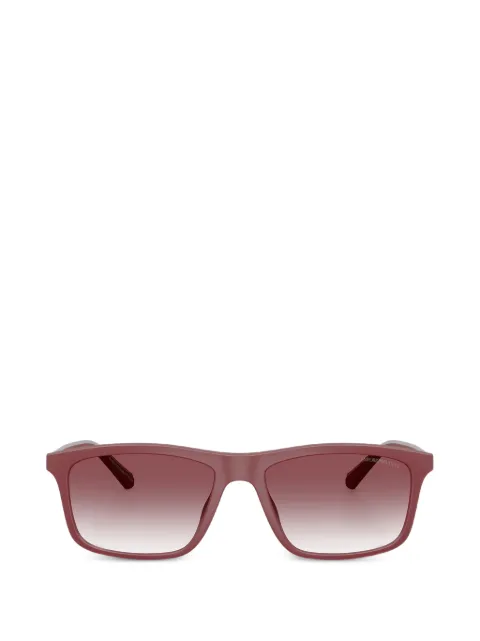 Emporio Armani matte rectangle sunglasses