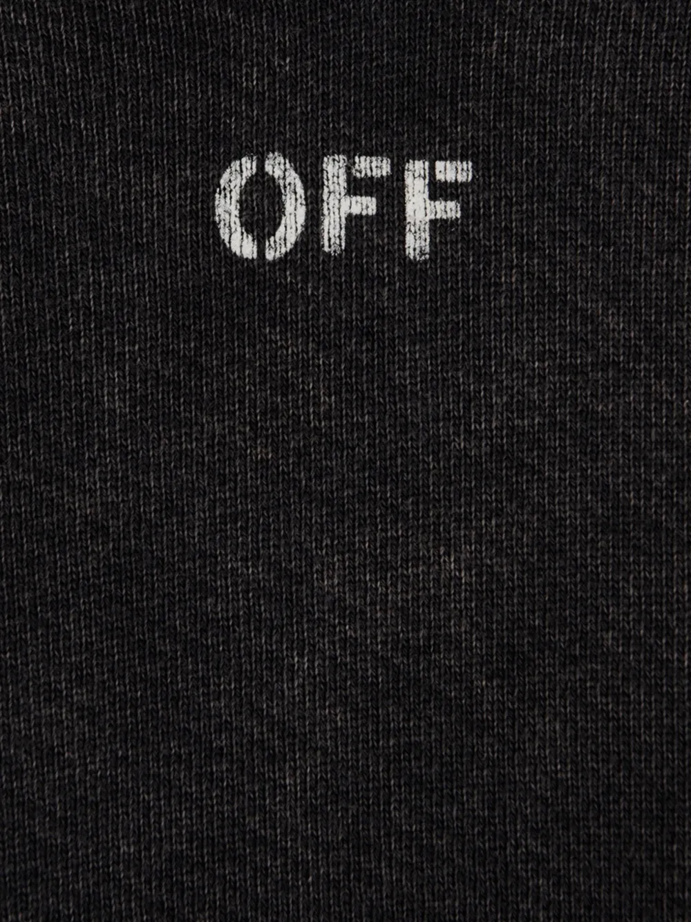Off-White Arrows hoodie met acid-wassing Grijs