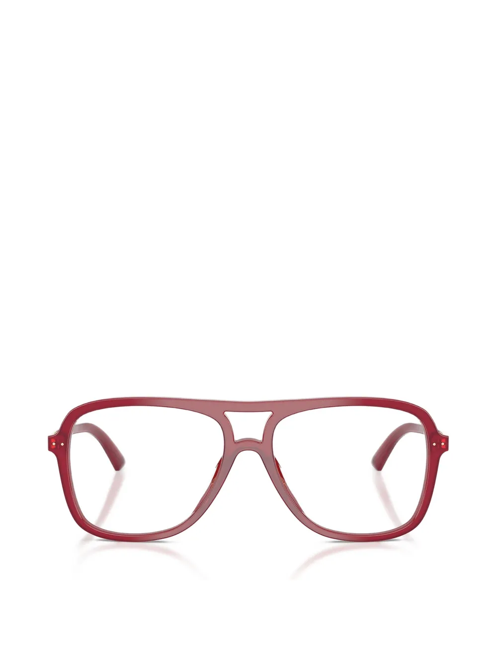 Jimmy Choo pilot metal glasses - Rosso