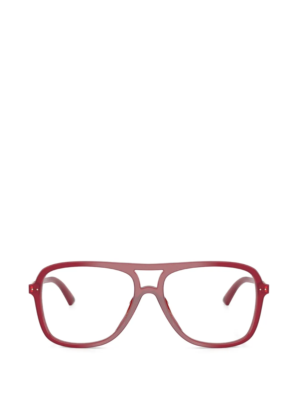Jimmy Choo pilot metal glasses - Rosso